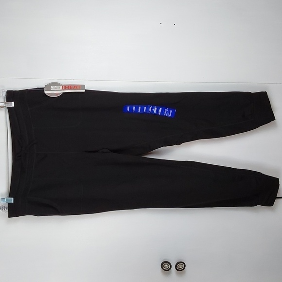 32 Degrees Black Super Soft Fleece Pants/Joggers Weatherproof  HEAT Sz. L/XL - Picture 1 of 8